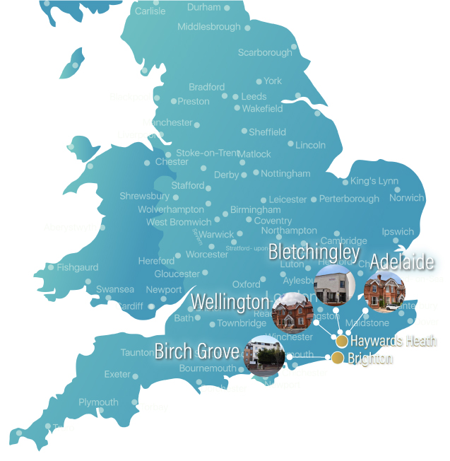 Ashton Care Homes Locations